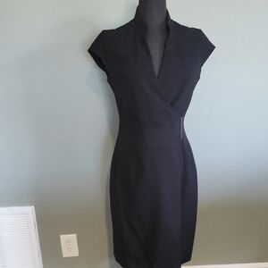 Elegant Black Wrap Dress
